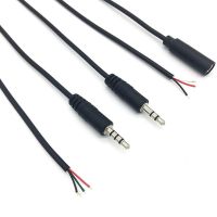 2.5mm Mono 2pole 3pole 4pole Male Female Plug 3pin 4pin Extension Wire DIY Audio Repair Connector Cable Charger Electrical Connectors