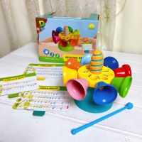 【Baixiang Flower City】   ❀№♗ Rainbow Children Around Eight Piano Music Knocked Percussion Baby Harp Bell Educational Music Creative Toys