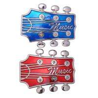 Creative Western Cowboy Belt Buckle Accessory Music Texas Parts Guitar for Men Jeans Rodeo Valentine Day Cowgirl Belts