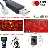 4p4c Rj10ชิป Ftdi ต่อ Usb เป็น Rj9 Rs232สำหรับ Ioptron Ieq45 Cem25p Ieq30 Pro อัพเกรดสายเคเบิลสายลั่นชัตเตอร์พีซี