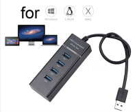 USB HUB 3.0 5Gbps 4 Ports Micro USB 3.0 HUB USB Splitter Adapter Super Speed High Quality Computer Peripherals Black