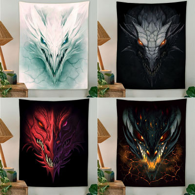 【cw】3D Dragon Tapestry Wall Hanging Room Car Bedspread Beach Mat Bedroom Decoration Tapestries Wall Art Home Decor