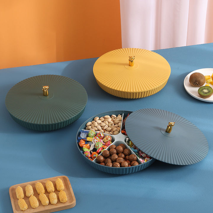 5-compartment-food-storage-tray-dried-fruit-snack-plate-apizer-serving-platter-for-party-candy-pastry-nuts-dish-fruit-plate