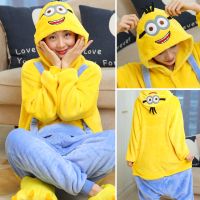 ชุดนอนคอสเพลย์ แขนยาว ลายการ์ตูน Stitch Pikachu Unicorn Onesies Kigurumi สําหรับผู้ใหญ่ ทุกเพศ