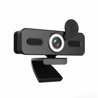 4K Webcam HD Camera USB Power Supply With Microphone Rotatable Cameras Live Streaming Camera With Beauty Fill Light Circle