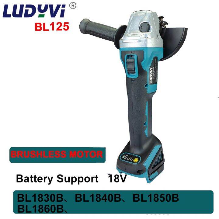 125มม-เครื่องตัดปรับความเร็ว3ระดับลูกหมูแบบไร้แปรงถ่านรองรับแบตเตอรี่-makita-18v-เครื่องขัดไร้สายเครื่องมือไฟฟ้า