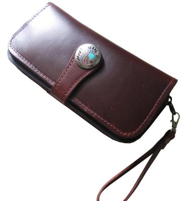 You Link      กระเป๋าแท้หนังแท้  ไส่ของจุใจ  ถูกใจอย่างยิ่ง Very Cool Genuine Cowhide Leather Clutch  wallet  สีน้ำตาล