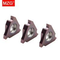 MZG 10pcs TGF32R ร่องแทรกเครื่องกลึงทังสเตนเหล็กอัลลอยด์สีม่วงเคลือบ CNC ร่องตื้นแทรก