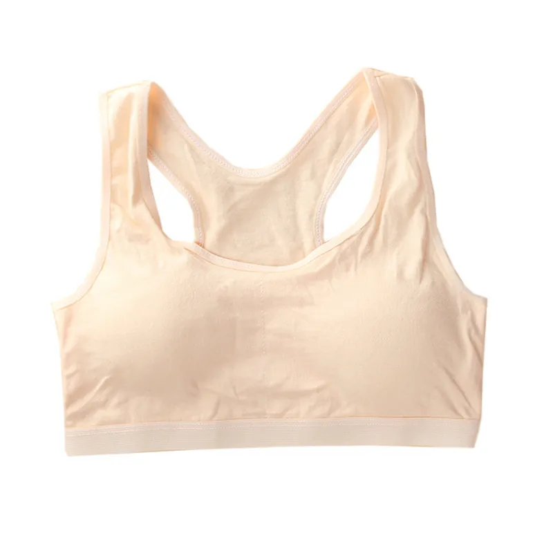 Cotton Girls Training Bra 8-16 Years Old Adolescente Girl's Sport