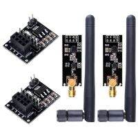 2Pcs NRF24L01 PA LNA RF Transceiver โมดูล SMA เสาอากาศ2.4 Ghz 1100M NRF24L01โมดูลไร้สายสำหรับ Arduino