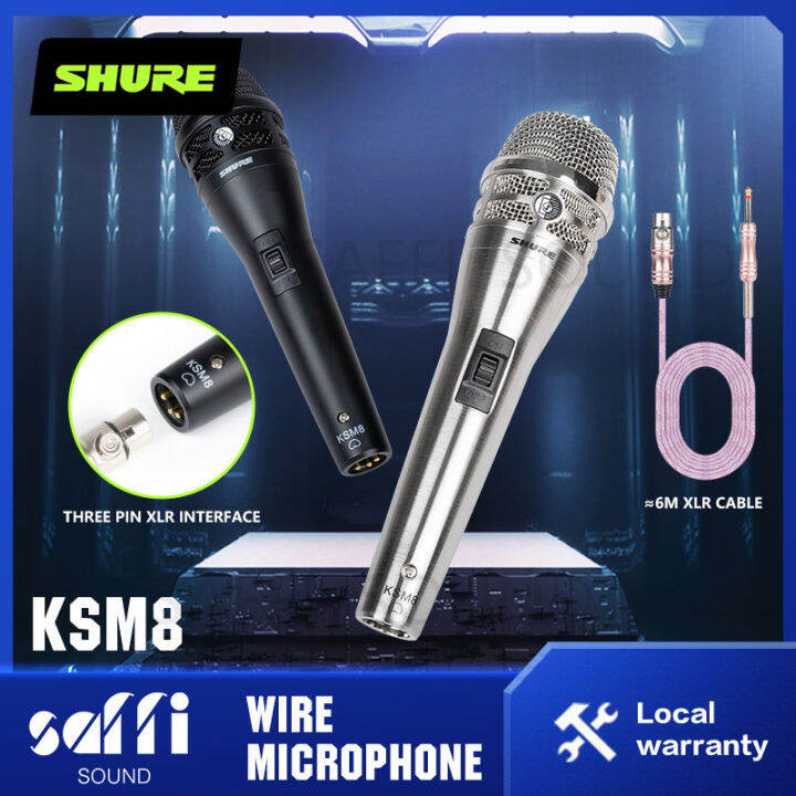 【SAFFI SOUND】 SHURE KSM8 dynamic microphone wired mic Clear vocal mike