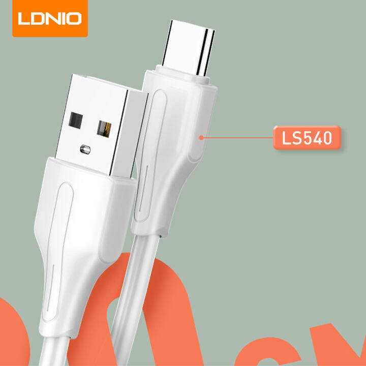 ldnio-สาย-usb-ชาร์จโทรศัพท์มือถือได้อย่างรวดเร็ว2-4a-สายเคเบิลข้อมูลสั้น-micro-lightning-type-c