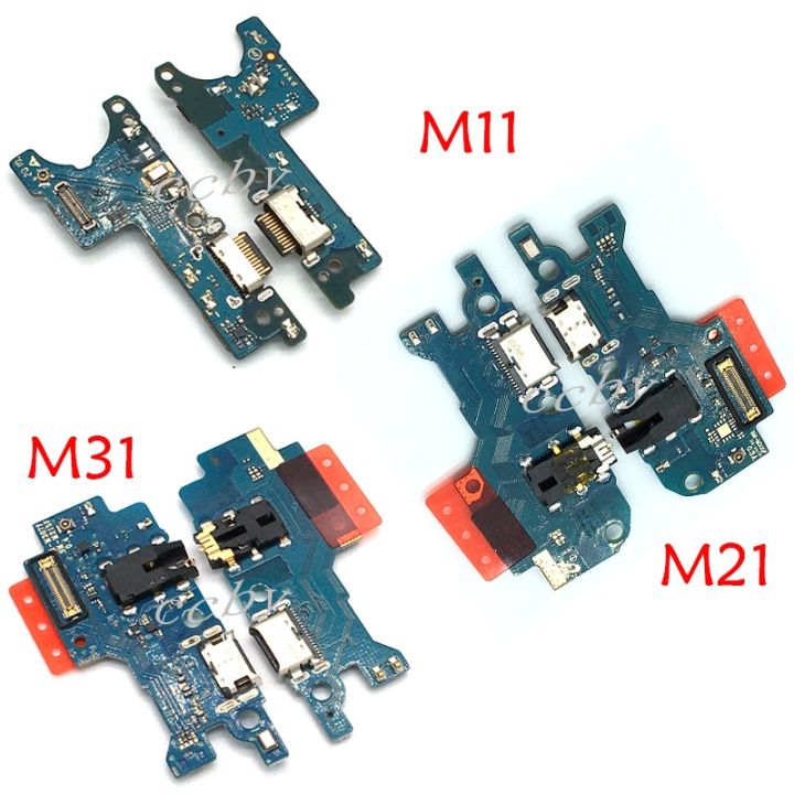 ขั้วต่อพอร์ตแท่นชาร์จ Usb สายเคเบิ้ลยืดหยุ่นสำหรับ Samsung Galaxy M31 M21 M11