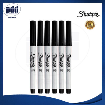 6 pcs. Sharpie Ultra Fine 0.3 mm Permanent Markers Original Colors - 6 ด้าม Sharpie ชาร์ปี้ Ultra Fine หัว 0.3 มม ปากกามาร์คเกอร์ ชนิดเขียนติดถาวร