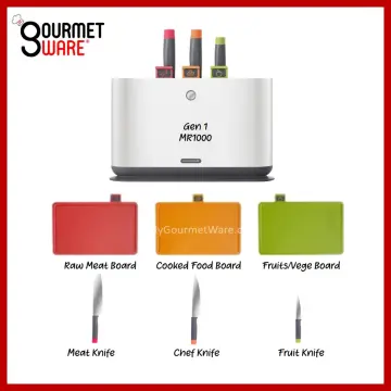 6 in 1 UV+HEAT Dry Disinfecting Steriliser Cutting Board and Knife Rack Set  by Morphy Richards