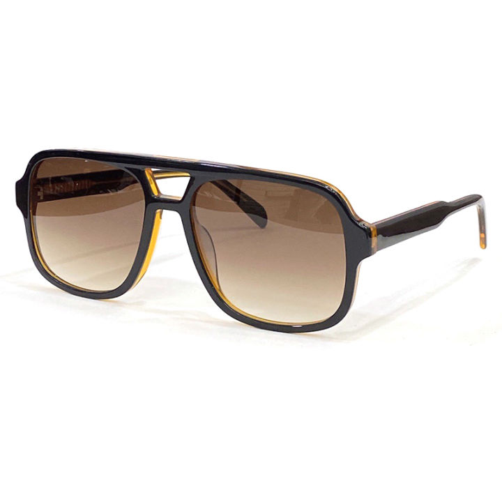 สแควร์แฟชั่นแว่นกันแดดผู้หญิงผู้ชายเสื้อผ้าแบรนด์หรูอาทิตย์แว่นตาสีดำแว่นตาฤดูร้อน-uv400