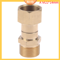 Aleaty? เครื่องซักผ้าแรงดันสูงทองเหลือง swivel ข้อต่อข้อต่อข้อต่อข้อต่อ M22 CONNECTOR