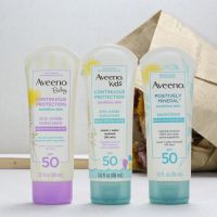 Aveeno ai weis baby infants face general mineral sunscreen SPF50 emulsion of physical isolation