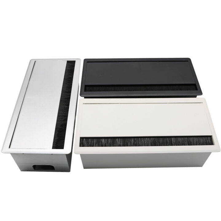 Desk Rectangle Wire Cover Cable Grommet Office Table Wire Hole Cover