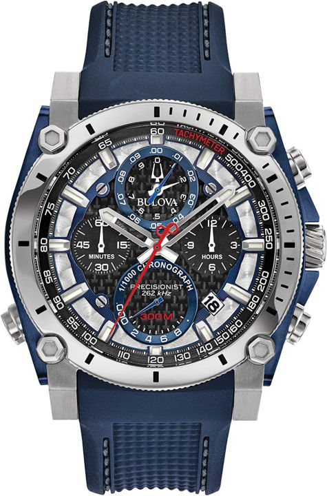 bulova-mens-precisionist-chronograph-watch-blue-polyurethane-strap-precisionist-chronograph