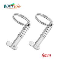 2PCS 8mm BSET MATEL Marine Grade 316 Stainless Steel Quick Release Pin for Boat Bimini Top Deck Hinge Marine hardware Boa Accessories