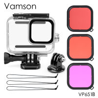 Vamson 45m Underwater Waterproof Case for GoPro Hero 8 Black Diving Protective Cover Housing Mount for Go Pro 8 Accessory VP651B