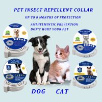 ZZOOI Pet Insect Repellent Collar Cat Dog Protection Mosquito Repellent Adjustable Collar Flea Repellent Tick Repellent Pet Supplies