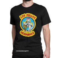 Los Pollos Hermanos เสื้อผู้ชายเสื้อยืดทำลายไม่ดี