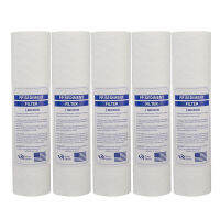 5Pcs 10นิ้ว PP Cotton Filter 1 Micron PP Cotton Filter ตลับกรองน้ำในครัวเรือน Reverse Osmosis Water Purifie