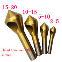 4pcs Set Titanium Countersink Deburring Drill Taper Hole Cutter SteelAluminum Countersunk Head Chamfering Tools 2-5-10-15-20