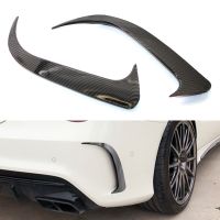 ✟ Car ABS Plastic Rear Bumper Side Vent Canards for Mercedes-Benz W117 CLA 200 250 45 AMG 2014-2018 Auto External Accessories