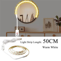 【❖New Hot❖】 feiyuan29255825 เทปหลอดไฟ Led แบบกระจกเงาโต๊ะเครื่องแป้งหรี่แสงได้ไฟกันน้ำกระจกไฟในห้องน้ำ Usb 5V แต่งหน้าแต่งตัวโคมไฟตั้งโต๊ะ