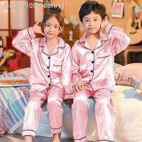 ✒Ocehrk Conjuntos De Pijama Cetim ชุดนอนสำหรับเด็กมังงะ Comprida เสื้อ Calçinos AS Para Meninas Infantis วัยรุ่น Outono Inno