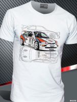 Tshirt Car Escort Cosworth Martini Racing Rally Gr A History Design Men Hop Cool T Shirt Gildan