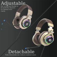 HEADSET (7.1) HP GAMING H500GS GOLD ประกัน 2*2*0 หูฟังเกมมิ่ง หูฟัง