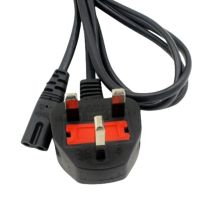 【YF】 C7 Figure 8 Female 3 prong UK Plug AC Power CableS Lead Cord Adapter 1.8m/6ft