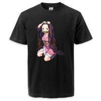 เสื้อยืดคอกลมDemon Slayer ฤดูร้อนอะนิเมะเสื้อผู้ชาย Nezuko Kimetsu ไม่มี Yaiba เสื้อยืดกราฟิก Unisex ใหม่ Breathable Camisa Masculina TeesS-5XL S-5XL