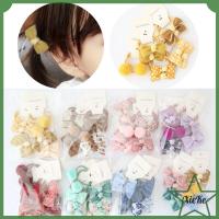 XIEKE 10pcs หรูหรา อุปกรณ์เสริม ตุ๊กตาลูกเล็ก โบว์ผูกผม ผ้าโพกศีรษะดอกไม้หมากฝรั่ง เชือกผม ยางรัดผม