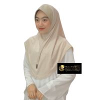 Hijabฮิญาบผ้าคลุมหัวมุสลิมแแบบสวมสำเร็จธรรมดาทรงหน้าScubaเนื้อผ้าเกรดAAเนื้อผ้านิ่มใส่สบายไม่ต้องรีด ไซซ์L