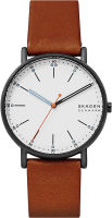 Skagen Signatur Three-Hand 40mm Minimalist Watch Brown / Silver