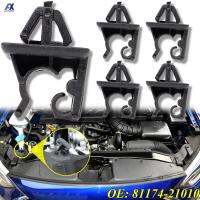 5x Hyundai Elantra GT I30 Avante Tucson Sonata Tiburon Hood Bonnet Rod คลิปหนีบคลิปเสา8117 421010 Pengikat Penahan