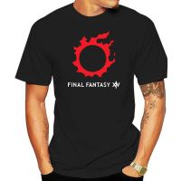 เสื้อยืดคุณภาพดี เสื้อยืดโอเวอร์ไซส์เสื้อยืดคอกลม พิมพ์ลายโลโก้ Final Fantasy Xiv 14 สําหรับผู้ชายS-3XL