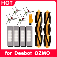 15ชิ้นสำหรับ deebot ozmo 920 950 T8 T9ชุดเครื่องดูดฝุ่นหุ่นยนต์หลักด้านแปรง HEPA กรองอุปกรณ์เสริมชุด