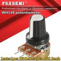 1set WH148 3Pin 15mm 1K 2K 5K 10K 20K 50K 100K 500K 1M Ohm Potentiometer Resistor Linear Taper Rotary Potentiometer AG2 Cap