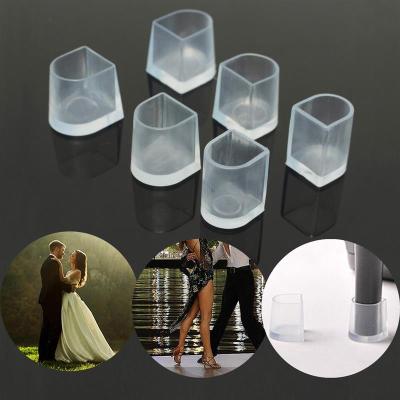 4 Pairs/lot Heel Protectors High Heeler Antislip Silicone Heel Stopper Latin Stiletto Dance Cover for Bridal Wedding Party Shoes Accessories