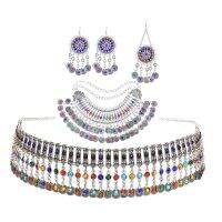 ♨ Afghan Necklace Women Belly Dance Sets