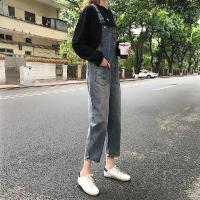 Spot parcel post New Loose Slimming R Hook All-Matching Do the Old Cowboy Suspenders Pants Female Ankle Length Casual Pants