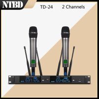 NTBD Conference wedding Singing Karaoke Stage Performance TD-24 Professional Wireless Microphone 2 channel 2 handheld Dynamic