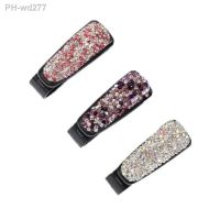 1pc Universal Car Sun Visor Glasses Clip Crystal Rhinestone Card Ticket Holder