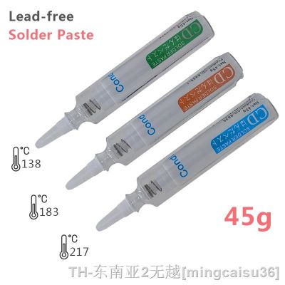 hk☽  Lead-free Solder Paste Low Medium Temperature Melting 138 158 183 217°C Welding Flux BGA Rework Tin